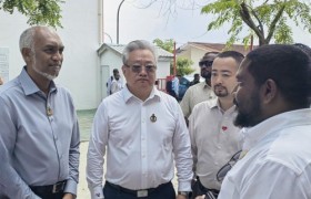 马尔代夫总统穆伊兹接见“锦味岛”品牌创始人王美女士